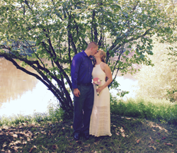 Becca and Wesley's Loch Haven Lake Wedding Ceremony.